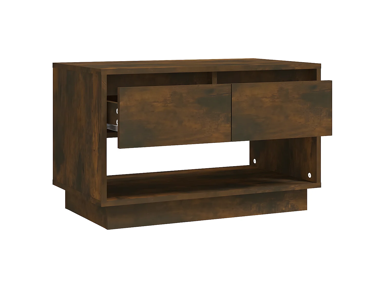 Meuble TV Chêne fumé 70x41x44 cm Aggloméré