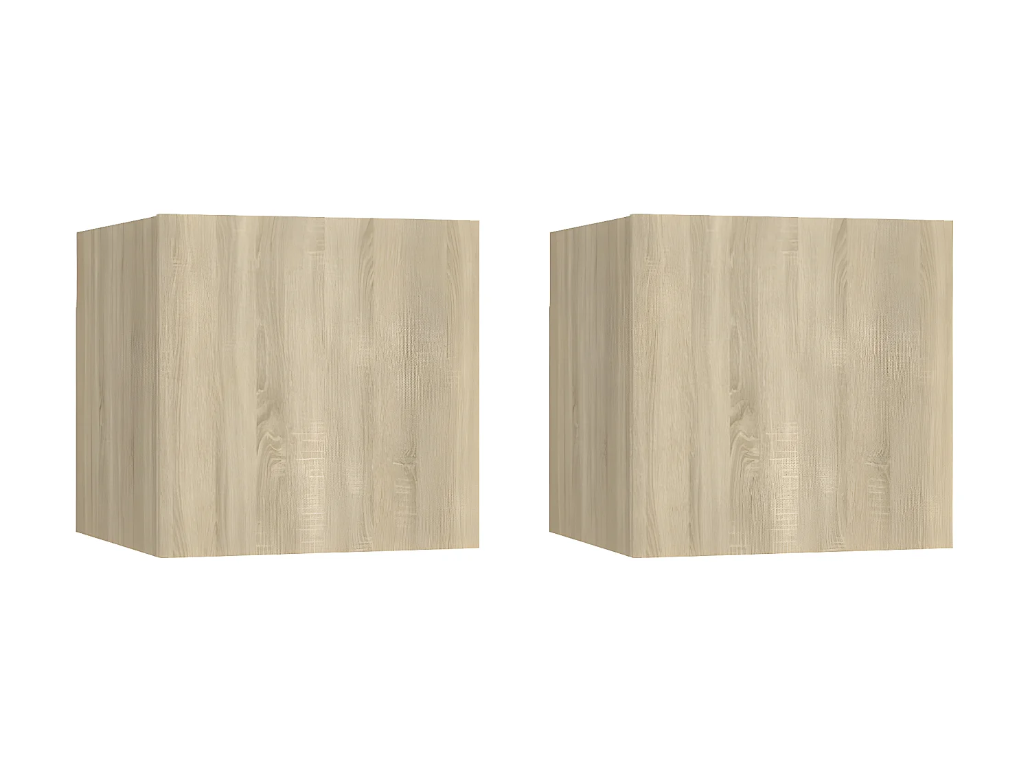 TV-kasten wandmontage 2 stuks Sonoma eiken 30,5x30x30 cm