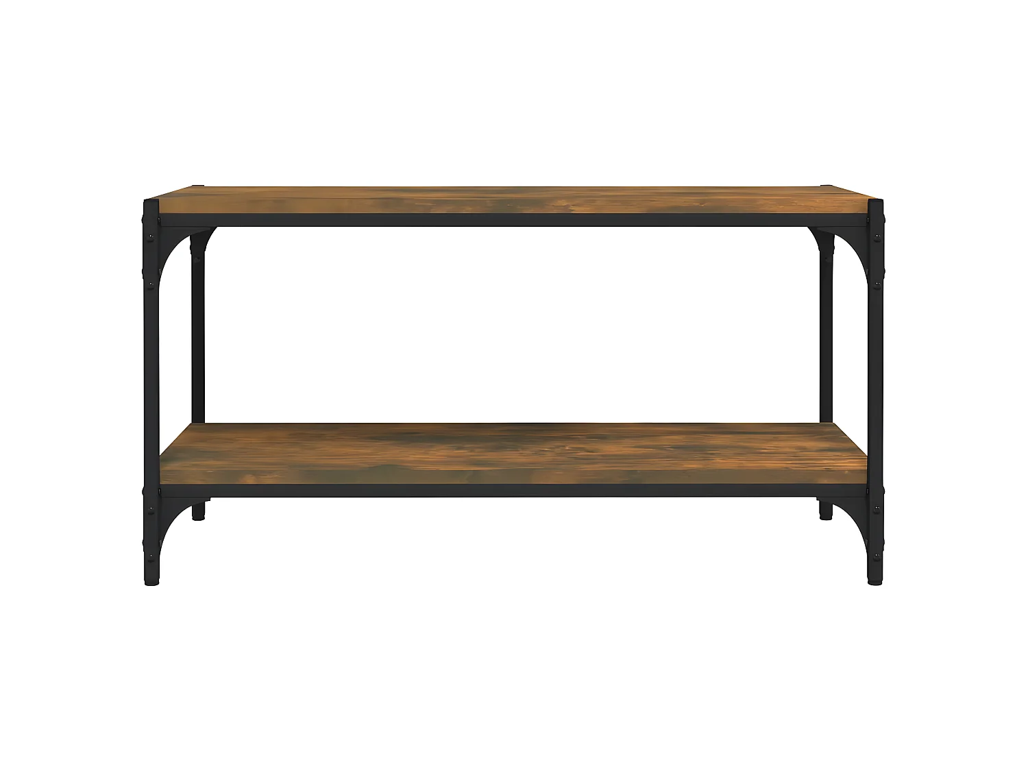 Móvel TV Carvalho fumado 80x33x41 cm Madeira e aço