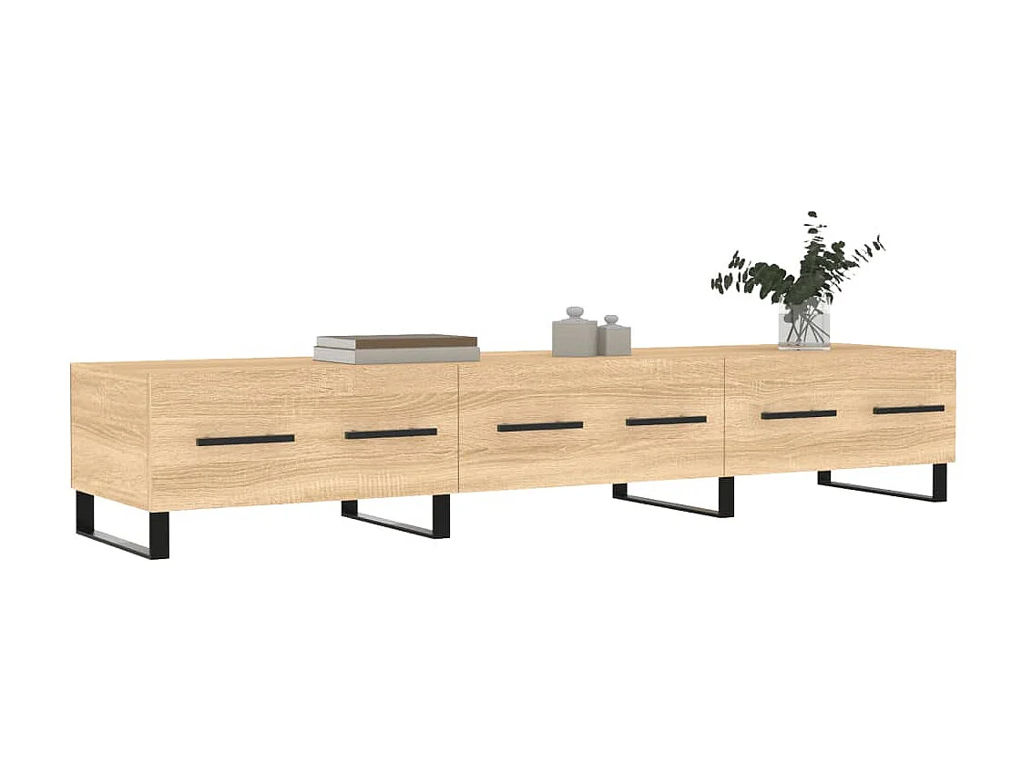 Móvel TV carvalho Sonoma 150x36x30 cm madeira trabalhada