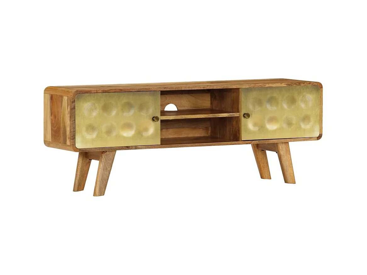 Meuble TV Bois de manguier massif 120 x 30 x 45 cm