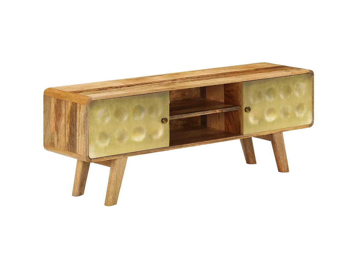 Meuble TV Bois de manguier massif 120 x 30 x 45 cm
