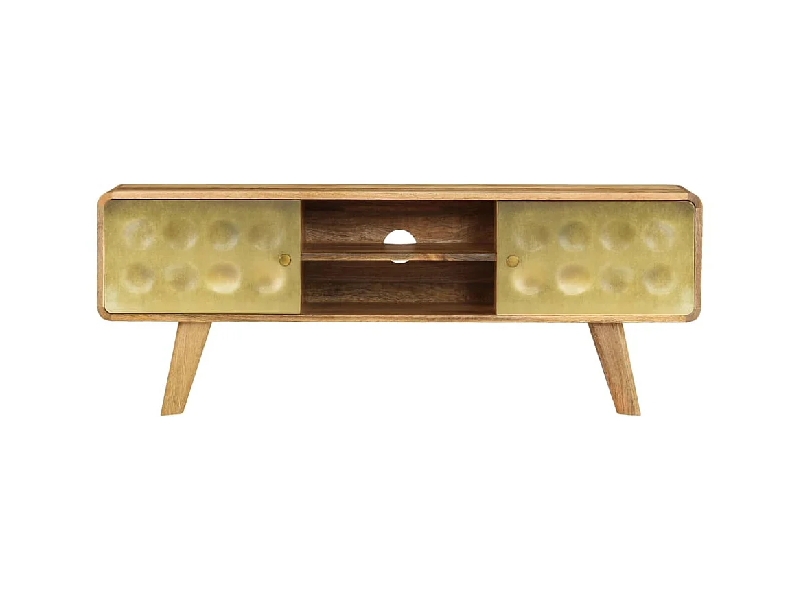 Meuble TV Bois de manguier massif 120 x 30 x 45 cm
