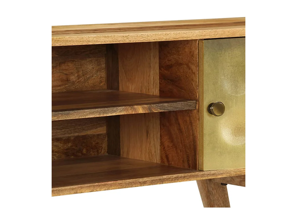 Meuble TV Bois de manguier massif 120 x 30 x 45 cm