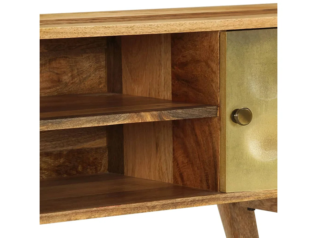 Mueble TV Madera maciza de mango 120 x 30 x 45 cm