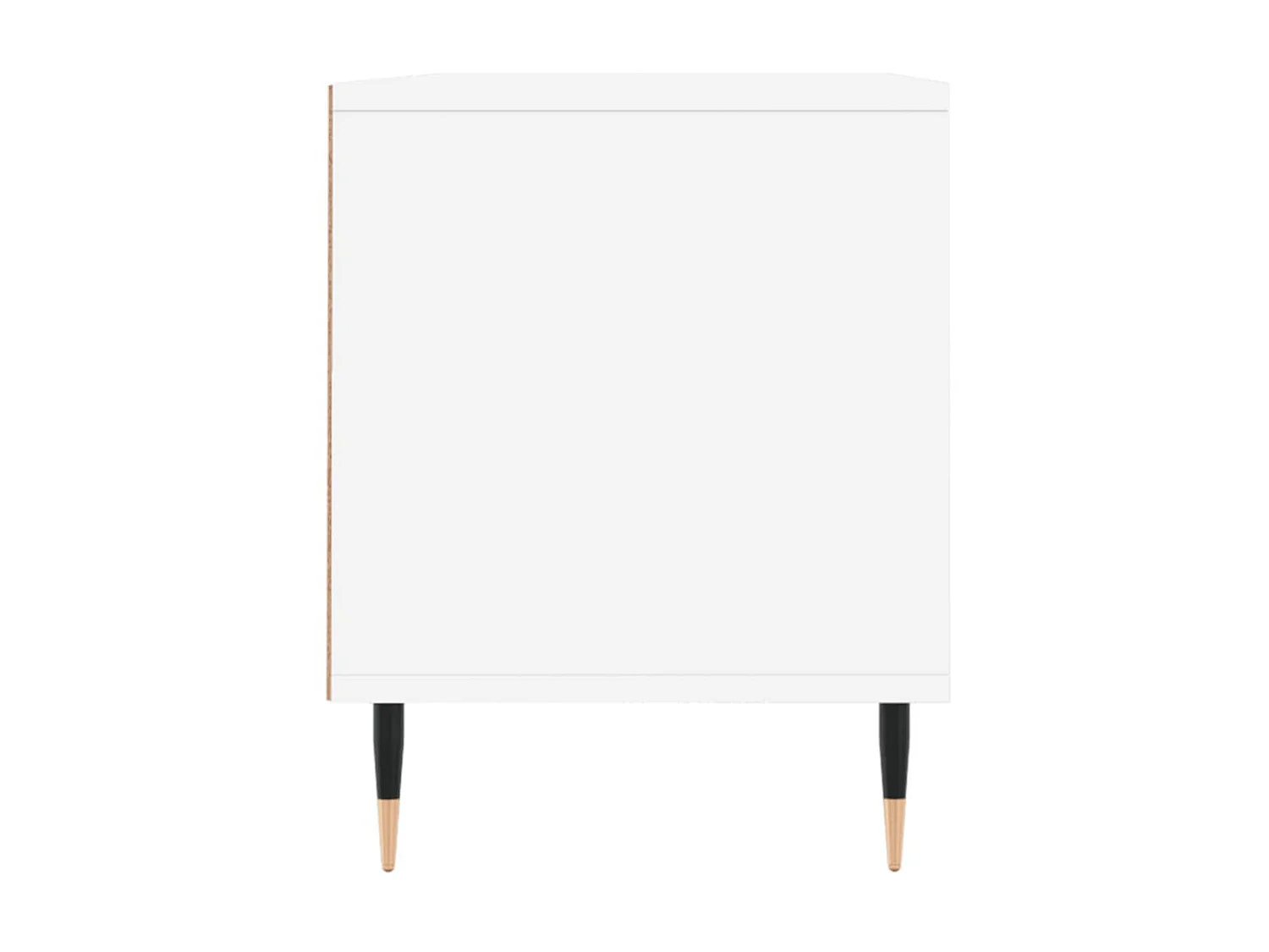 Meuble TV blanc 100x34,5x44,5 cm bois d'ingénierie