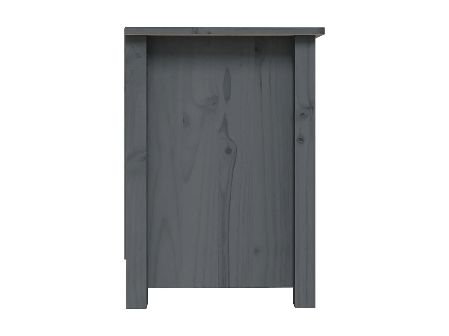 Meuble TV Gris 70x36,5x52 cm Bois de pin massif