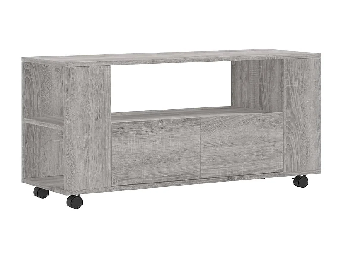 Sonoma grijs tv-meubel 102x34,5x43 cm samengesteld hout