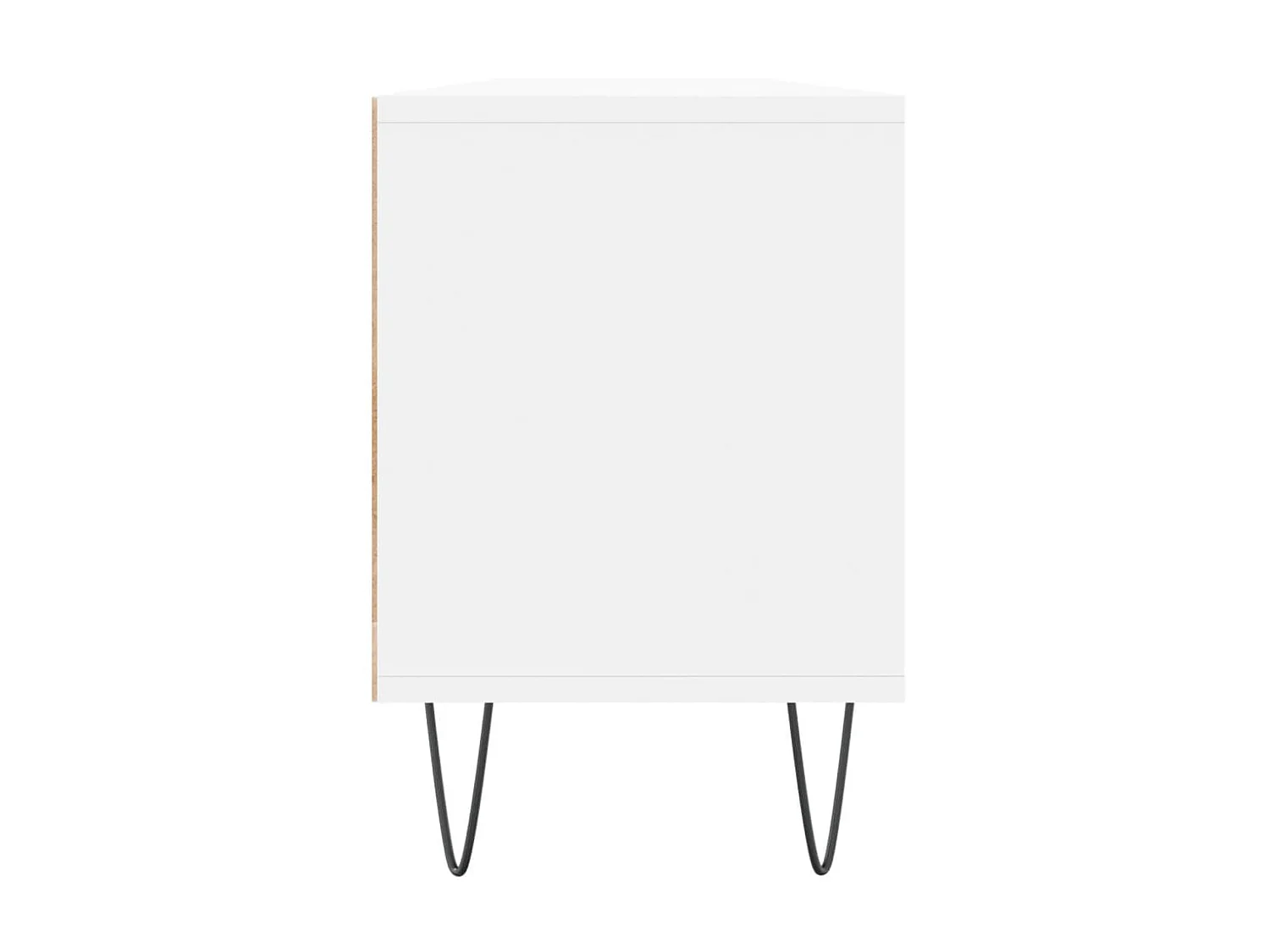 Mueble TV blanco 150x30x44,5 cm de madera contrachapada