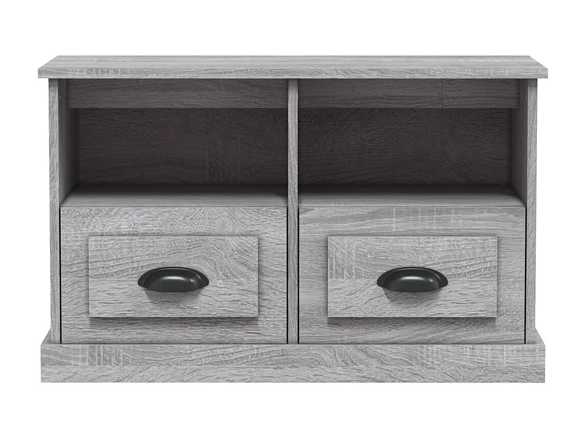 Meuble TV sonoma gris 80x35x50 cm bois d'ingénierie