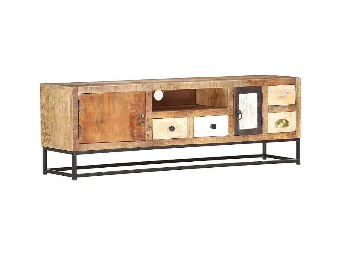 TV-meubel 120 x 30 x 40 cm Massief hergebruikt hout