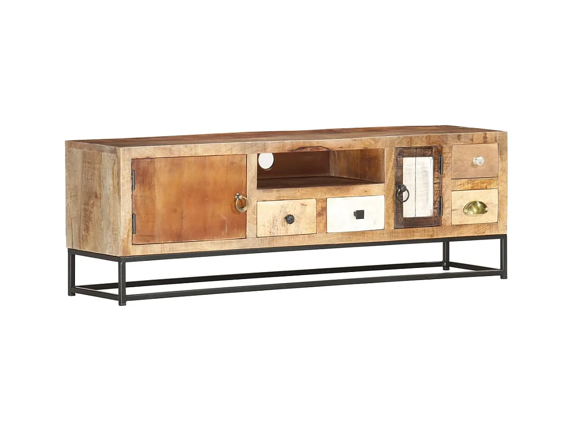 TV-meubel 120 x 30 x 40 cm Massief hergebruikt hout