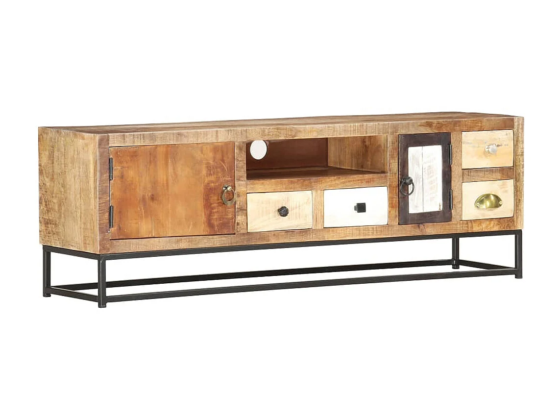 Meuble TV 120 x 30 x 40 cm Bois de récupération massif