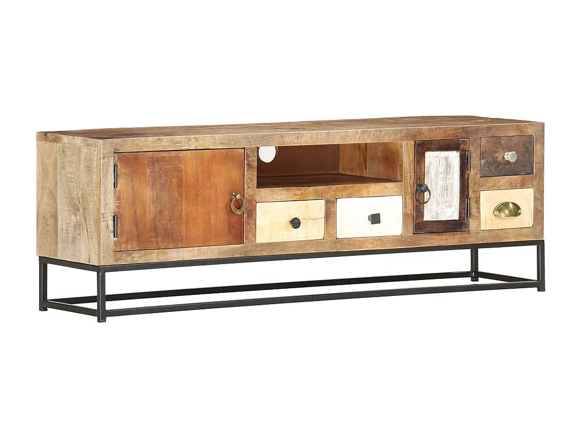 Meuble TV 120 x 30 x 40 cm Bois de récupération massif