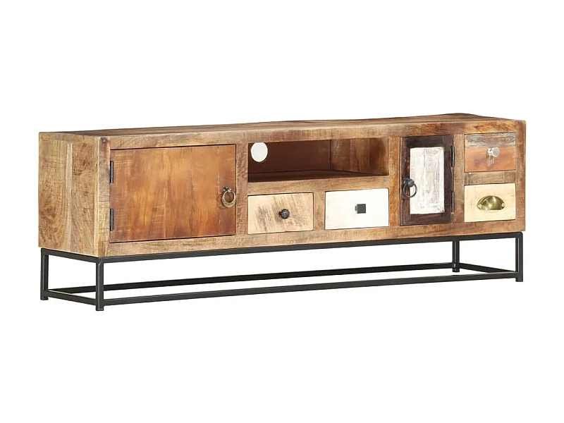 TV-meubel 120 x 30 x 40 cm Massief hergebruikt hout