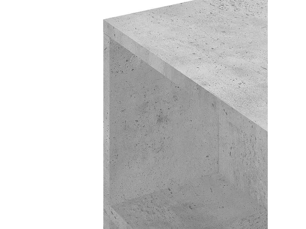 Meuble TV gris béton 102x34,5x43 cm bois d'ingénierie