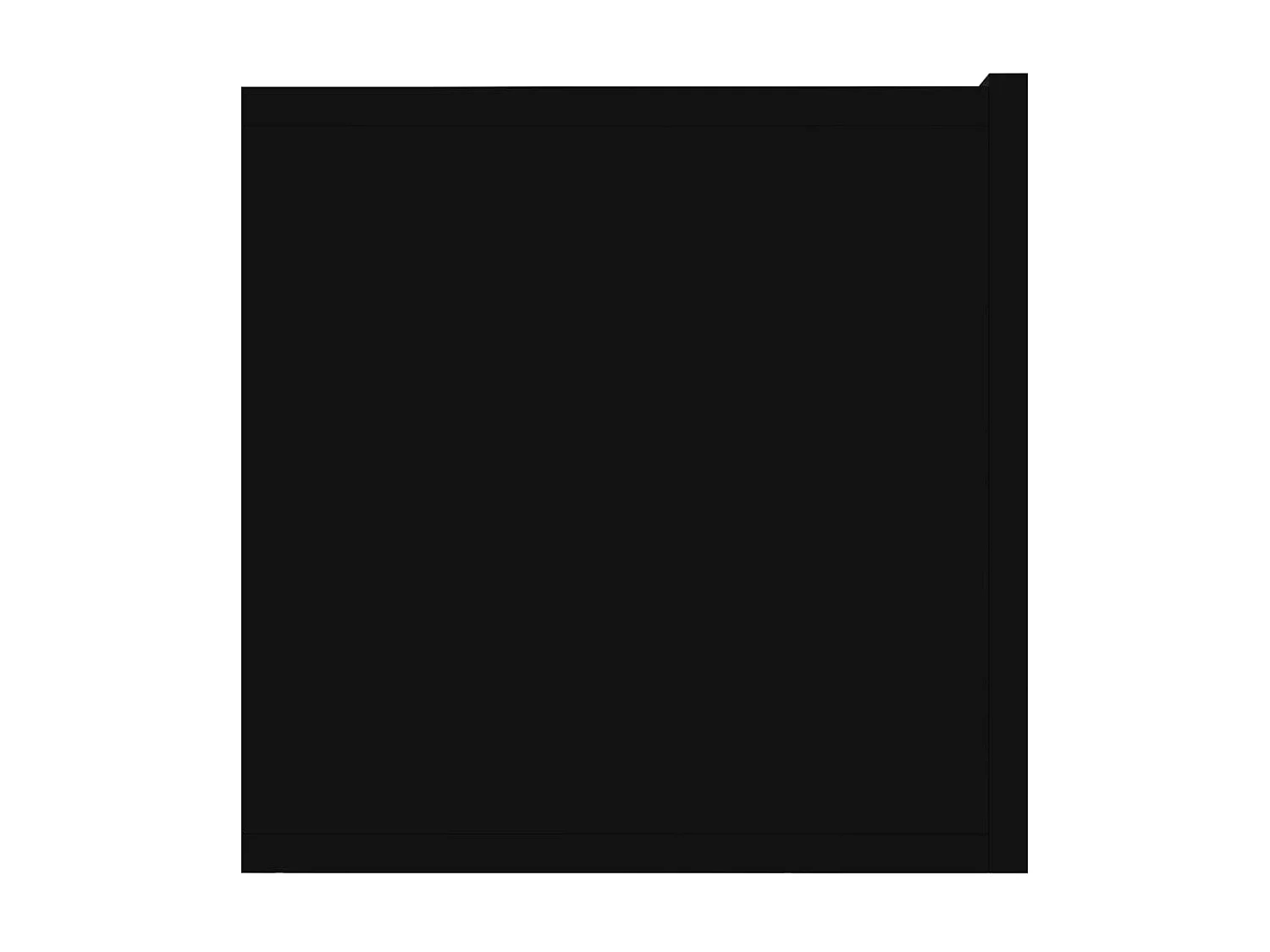 Meuble TV Noir 120x30x30 cm Aggloméré