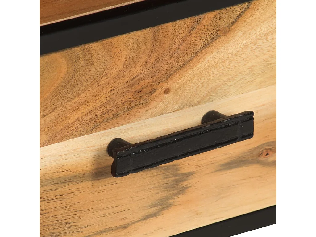 Mueble TV 110x30x45 cm Madera maciza de acacia