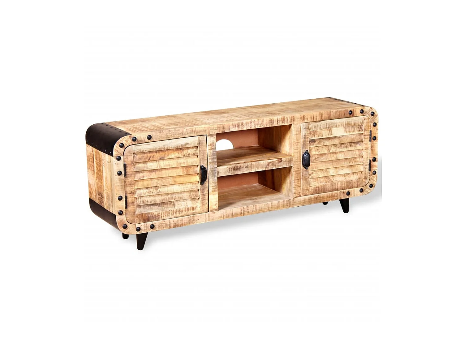 Meuble TV Bois de manguier massif 120 x 30 x 50 cm