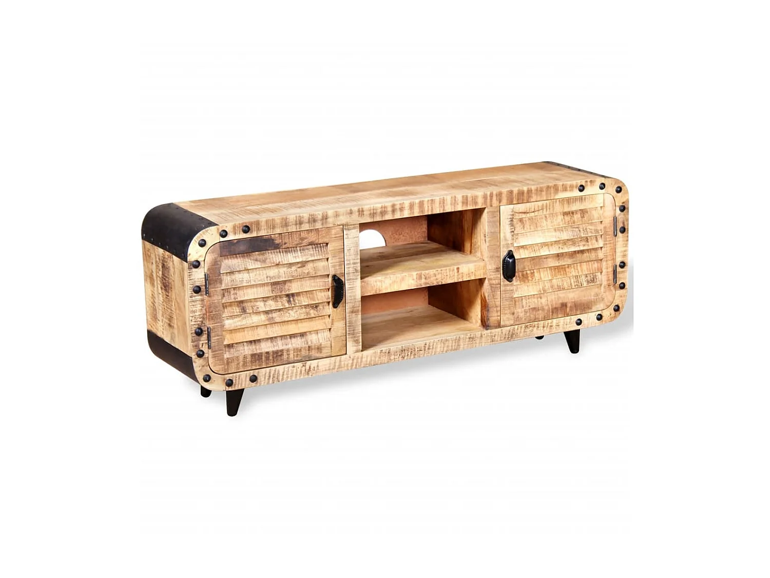 Meuble TV Bois de manguier massif 120 x 30 x 50 cm