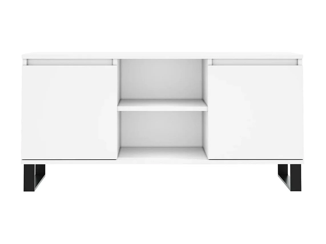 Wit tv-meubel 104x35x50 cm samengesteld hout