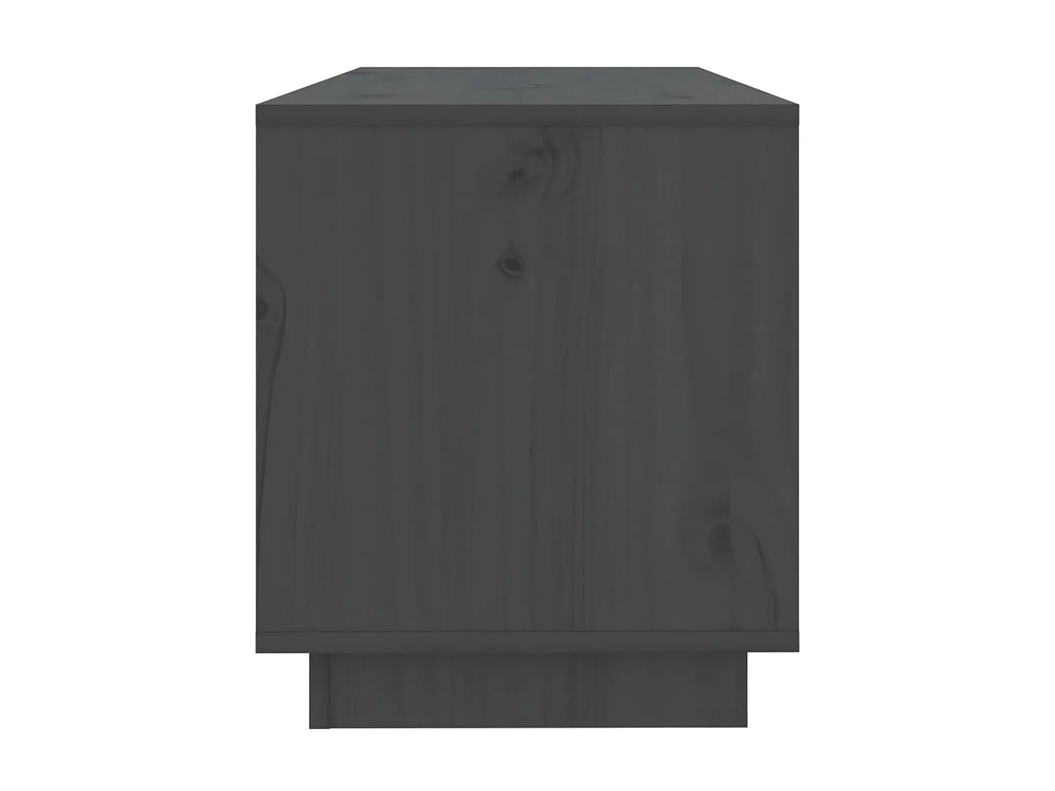 Meuble TV Gris 74x34x40 cm Bois de pin massif