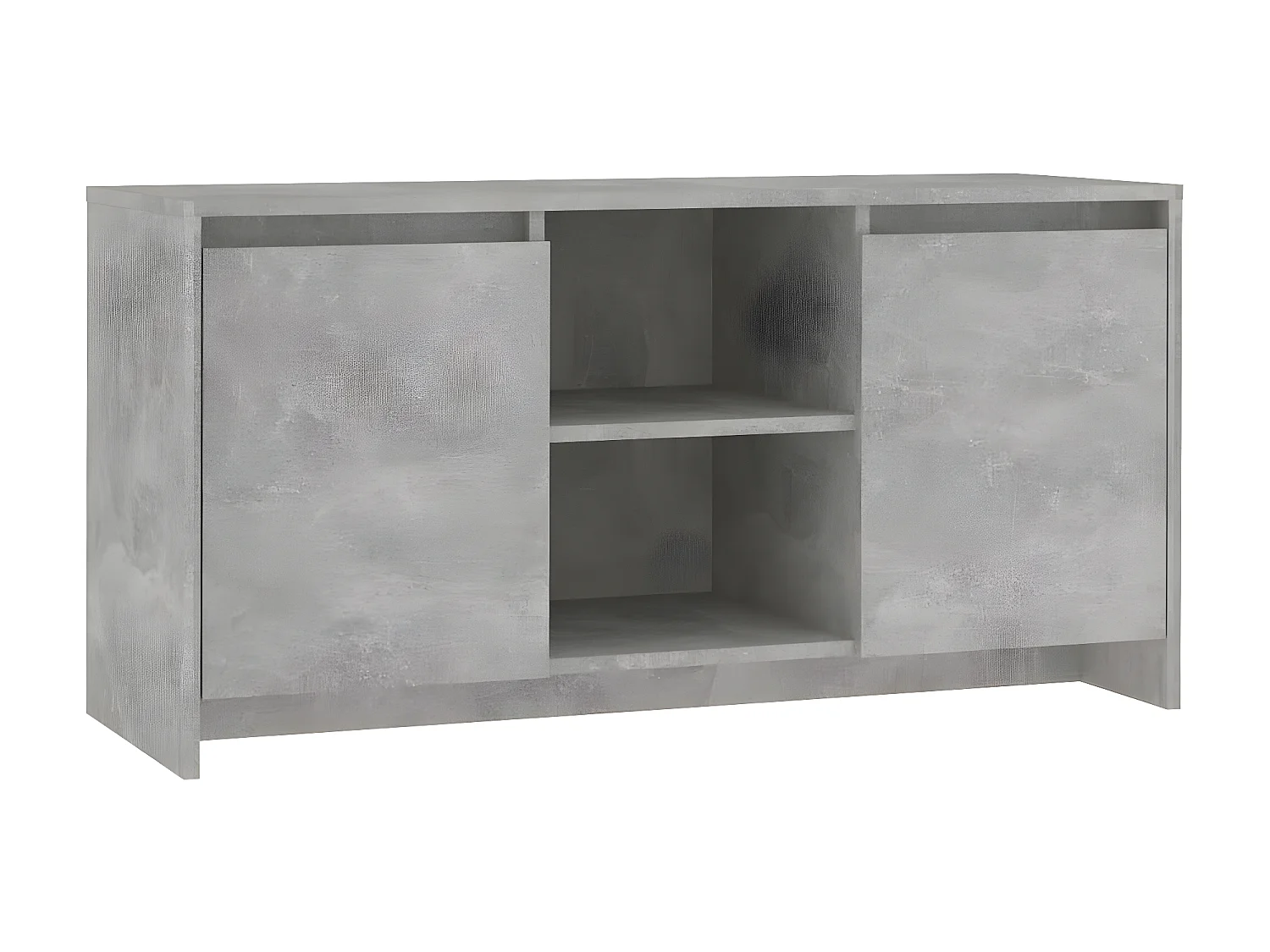 Meuble TV Gris béton 102x37,5x52,5 cm Aggloméré