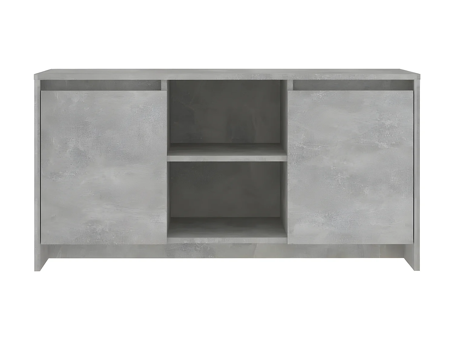 Meuble TV Gris béton 102x37,5x52,5 cm Aggloméré