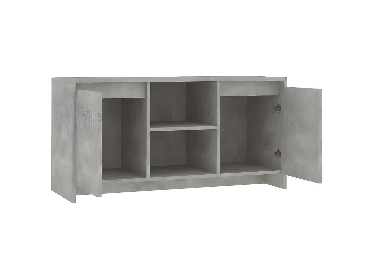 Meuble TV Gris béton 102x37,5x52,5 cm Aggloméré