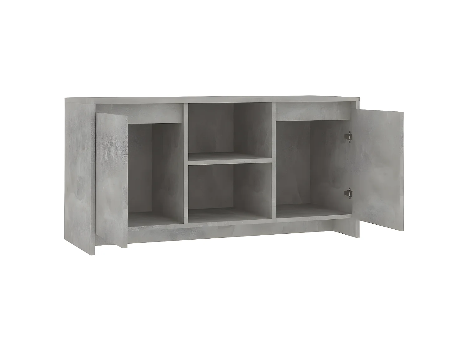 Meuble TV Gris béton 102x37,5x52,5 cm Aggloméré