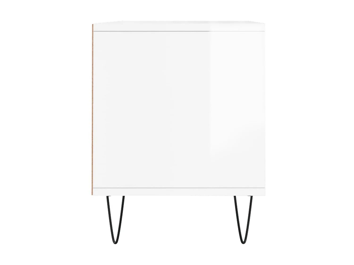 Glanzend wit tv-meubel 100x34,5x44,5 cm samengesteld hout