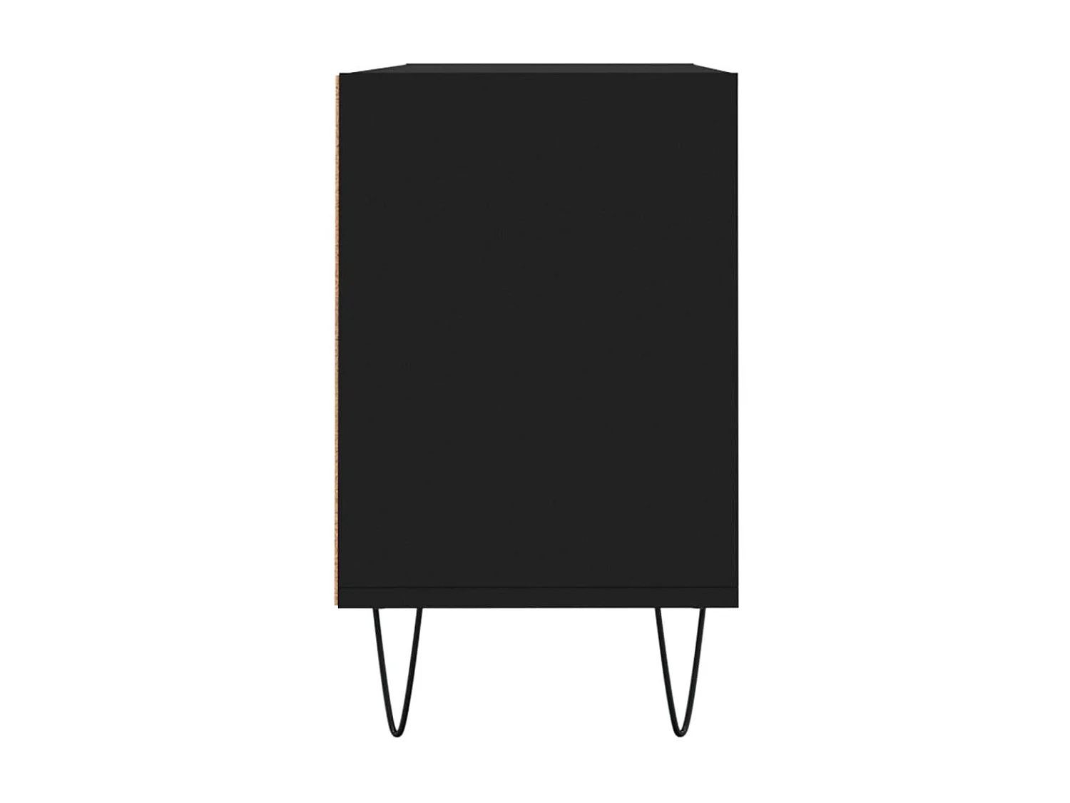 Meuble TV noir 103,5x30x50 cm bois d'ingénierie