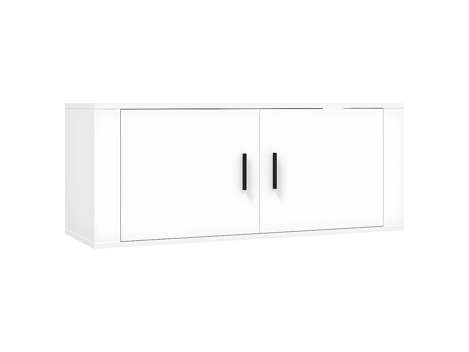 8-delige tv-meubelset wit parket