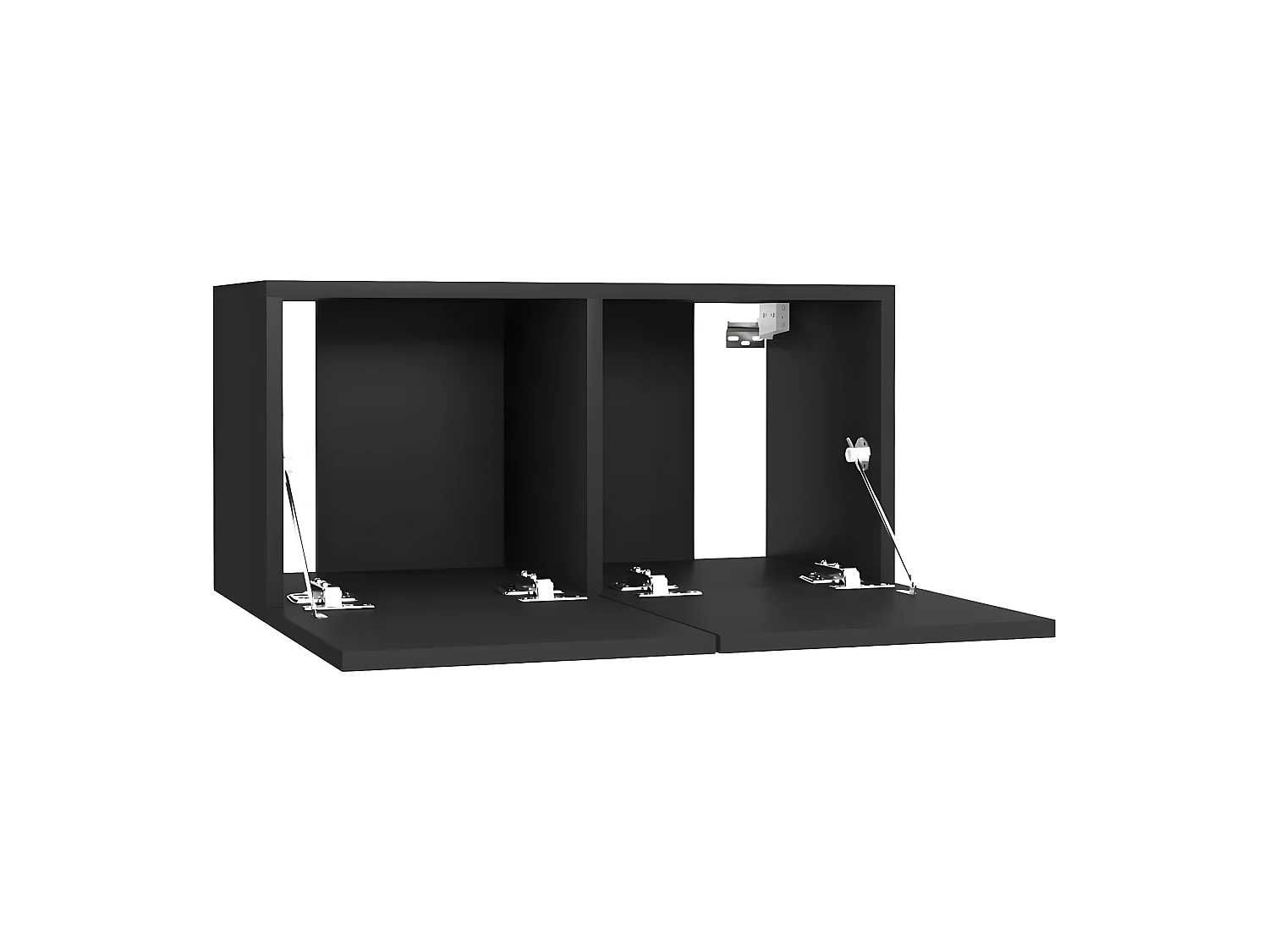 Ensemble de meubles TV 5 pcs Noir Aggloméré