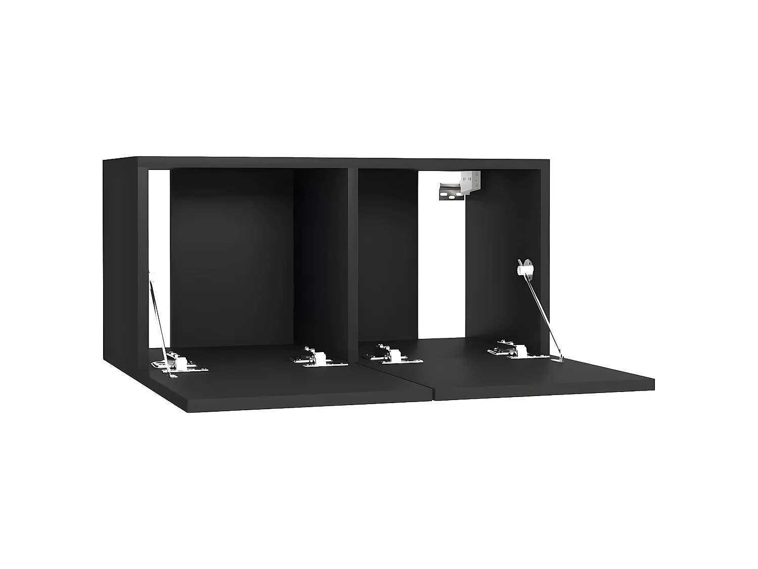 Ensemble de meubles TV 5 pcs Noir Aggloméré