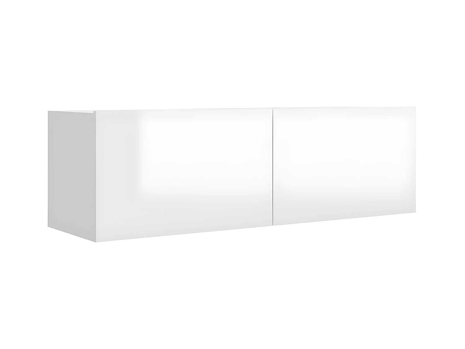 Meubles TV 4 pcs Blanc brillant 100x30x30 cm Aggloméré