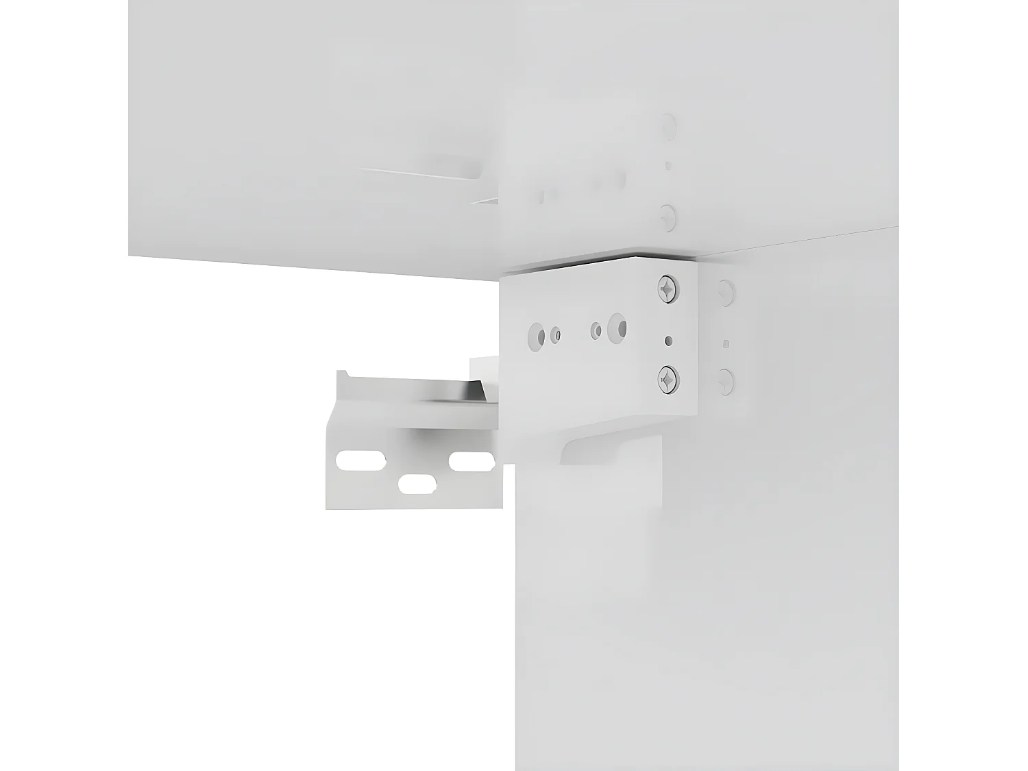 TV meubel 4 stuks Glanzend wit 100x30x30 cm Spaanplaat