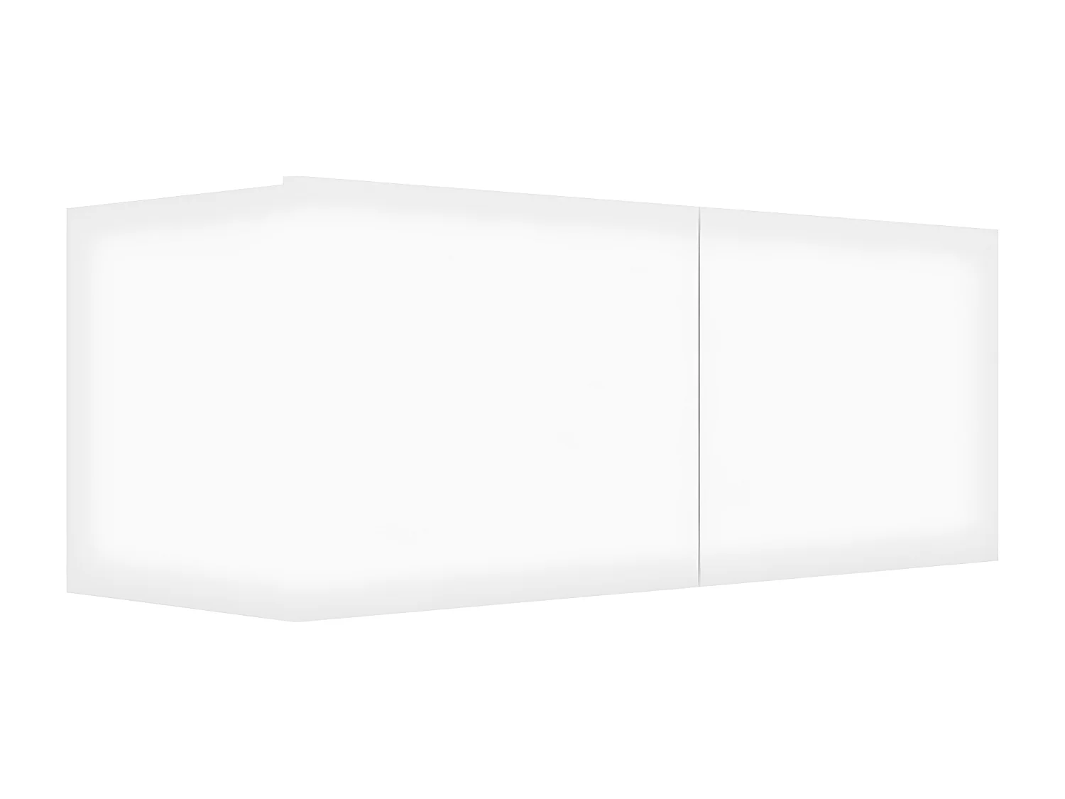 Ensemble de meuble TV 6 pcs Blanc Aggloméré