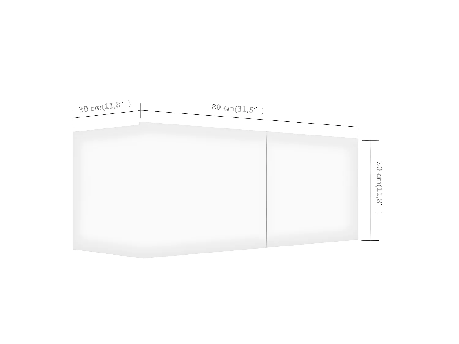 Ensemble de meuble TV 6 pcs Blanc Aggloméré