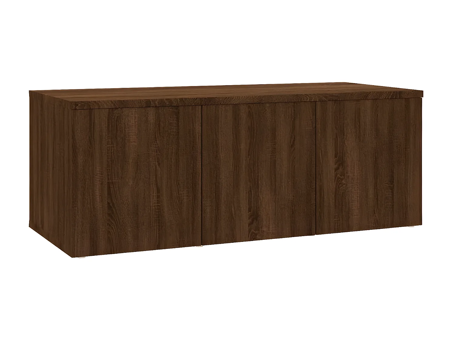 Meuble TV Chêne marron 80x34x30 cm Bois d'ingénierie