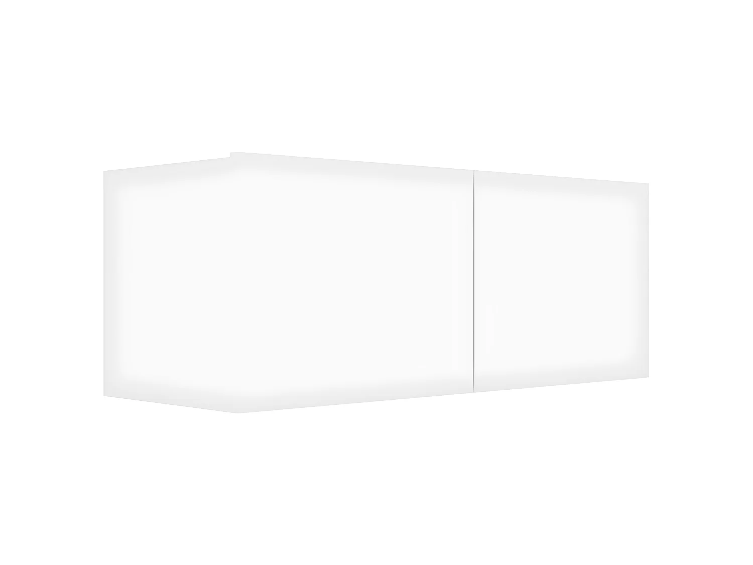 Ensemble de meubles TV 5 pcs Blanc Bois d'ingénierie
