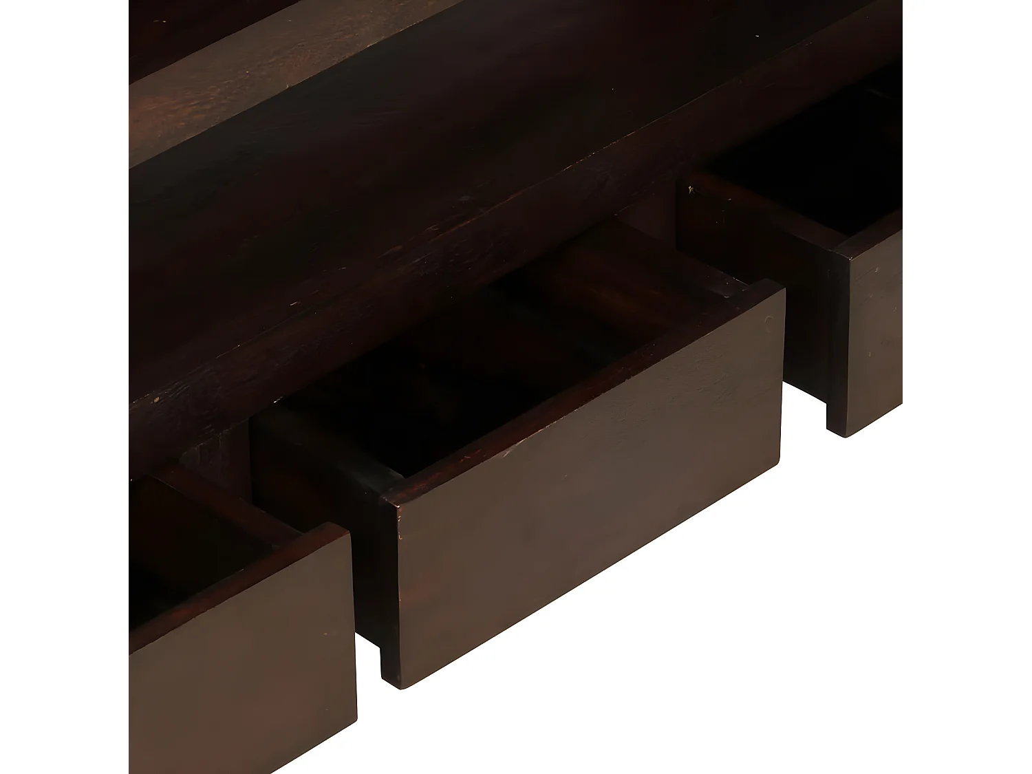 Móvel de TV madeira maciça de acácia 90 x 30 x 55 cm castanho escuro