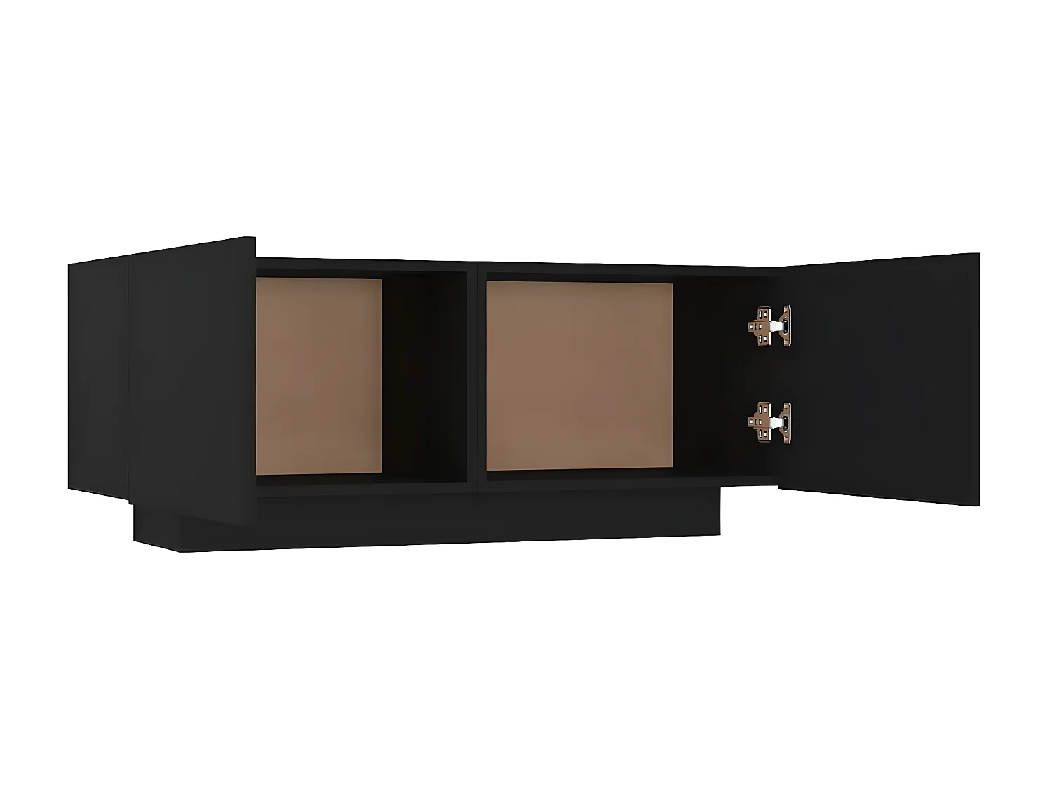 Mueble TV negro aglomerado 100x35x40 cm