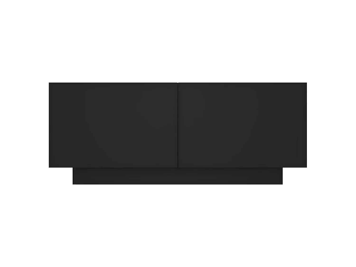 Mueble TV negro aglomerado 100x35x40 cm