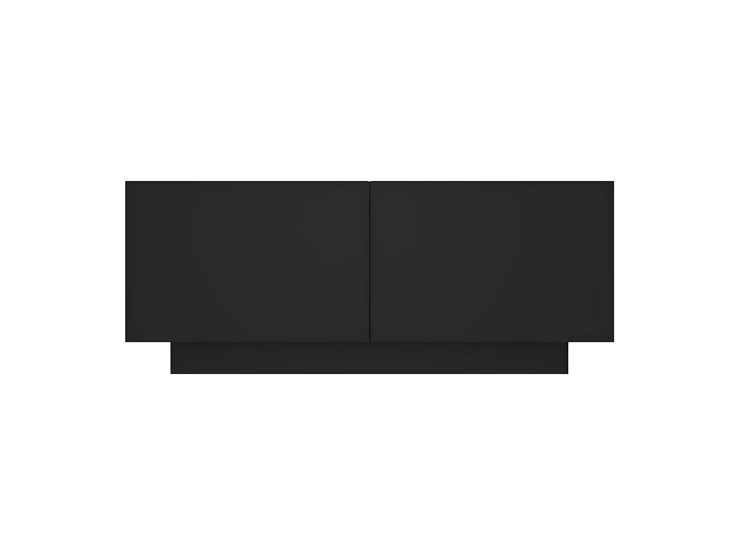 Meuble TV Noir 100x35x40 cm Aggloméré