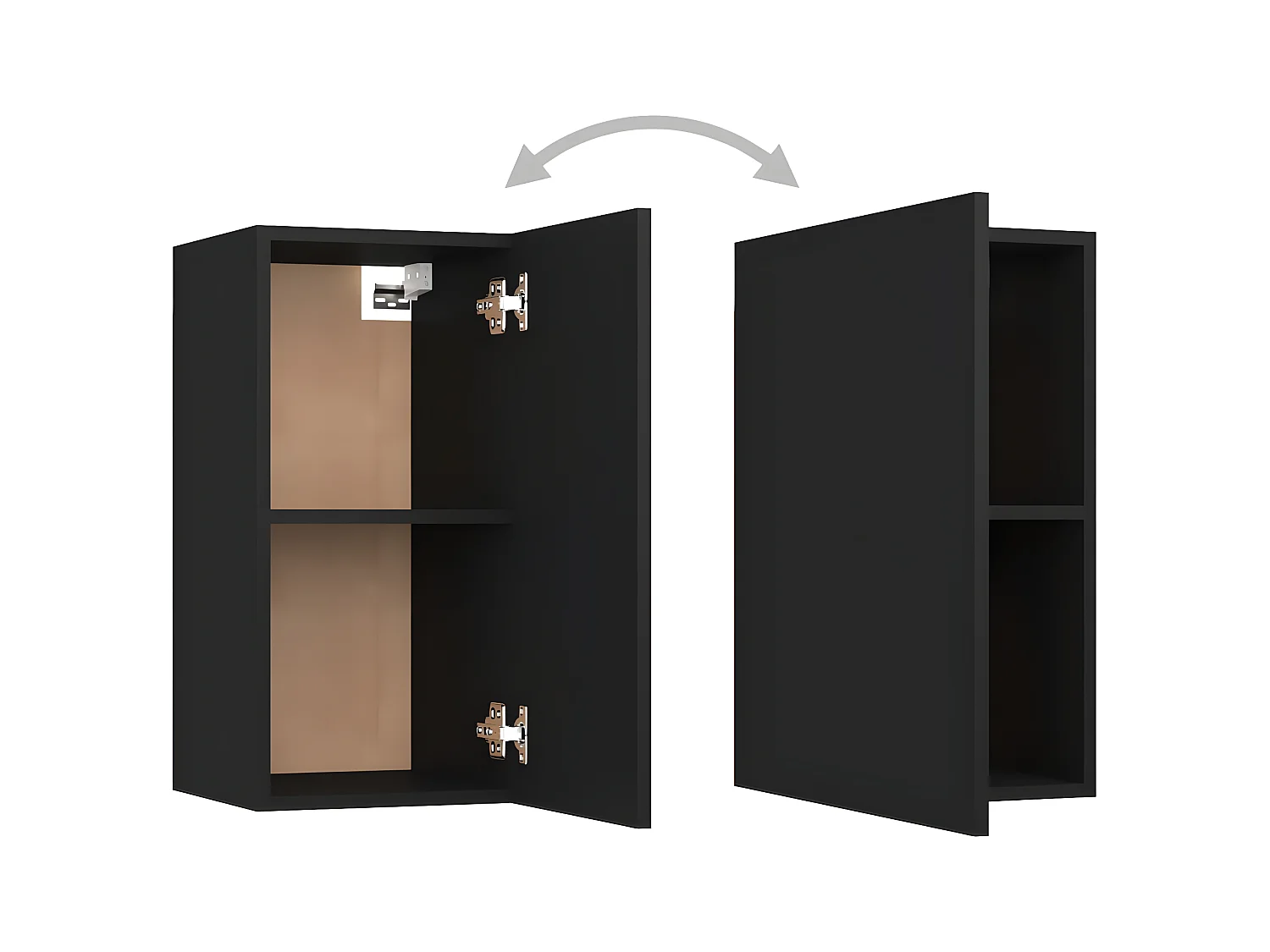 Ensemble de meubles TV 7 pcs Noir Aggloméré