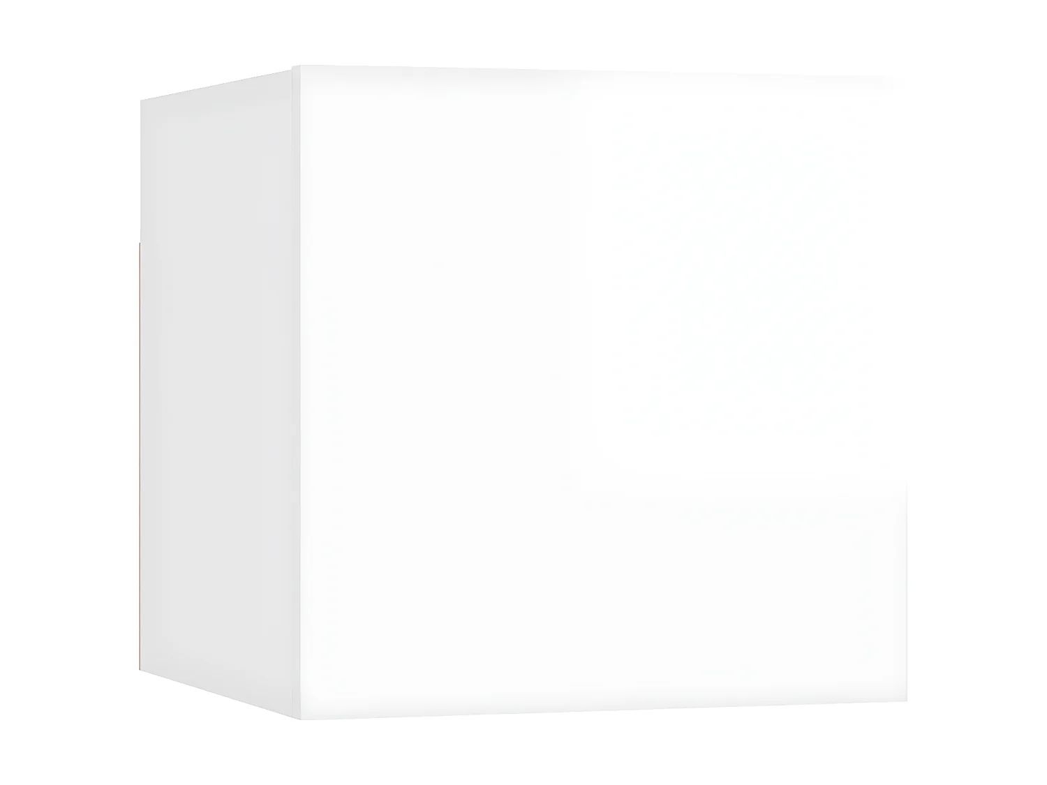 Mueble TV de pared Blanco Brillo 30,5x30x30 cm