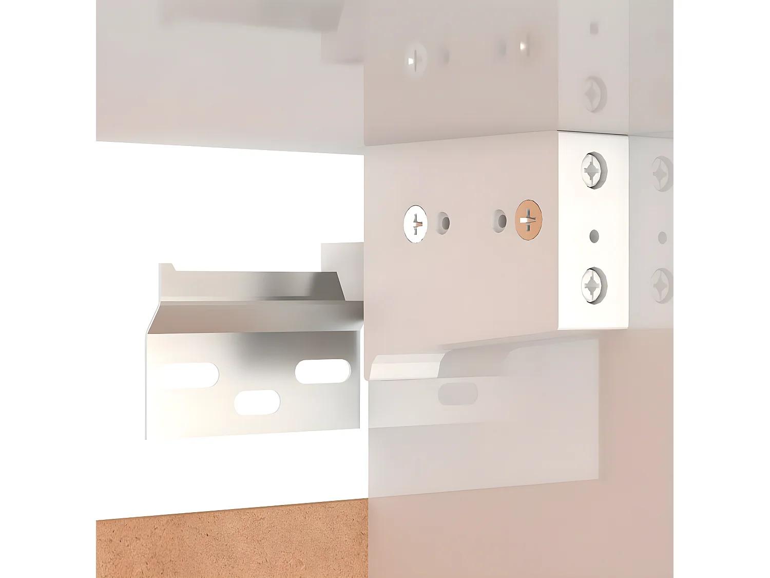 Meuble TV mural Blanc brillant 30,5x30x30 cm