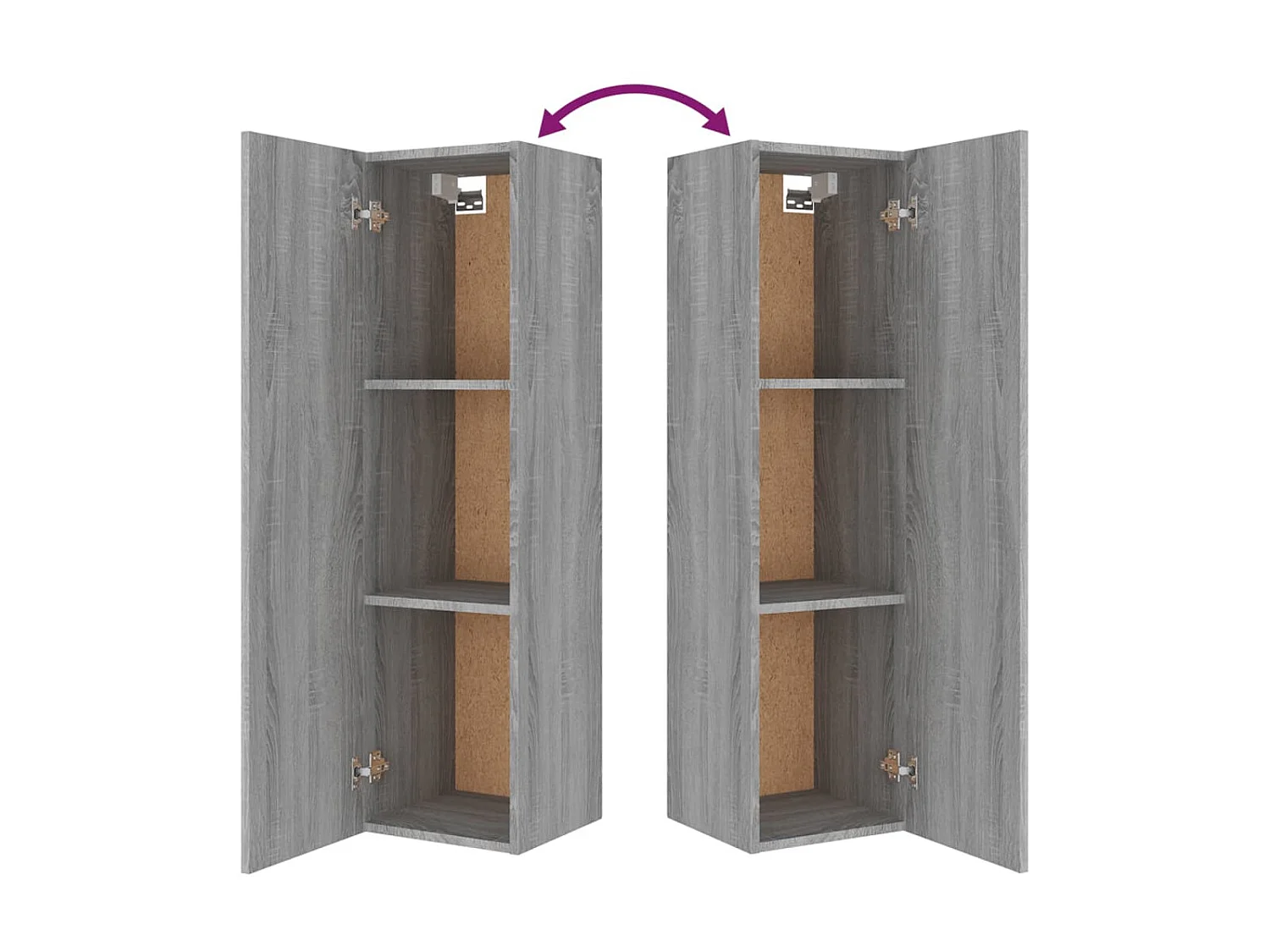 Ensemble de meubles TV 4 pcs Sonoma gris Bois d'ingénierie