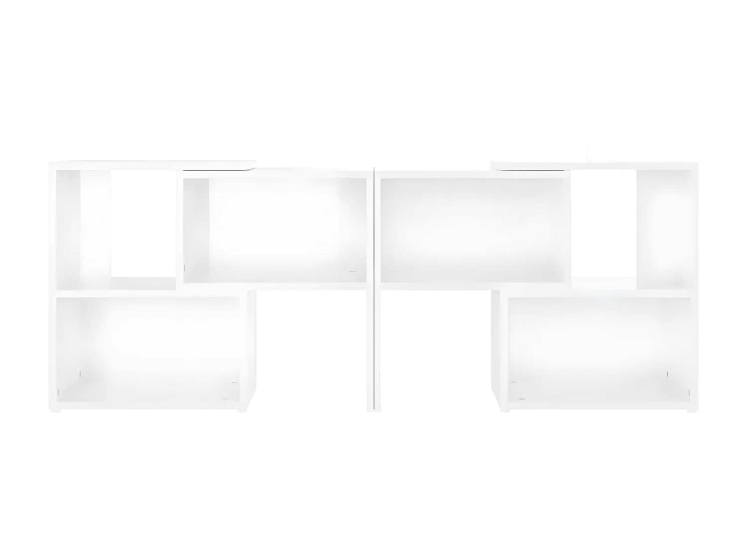 Móvel de TV branco brilhante 104x30x52 cm aglomerado